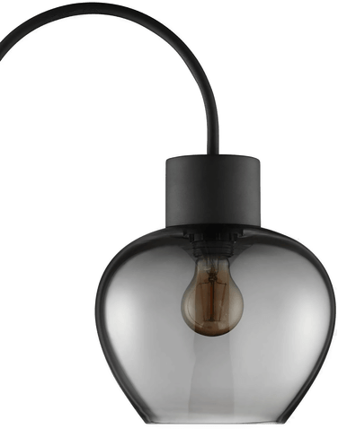 Brilliant Gulvlampe Ligari, svart/røykgrå