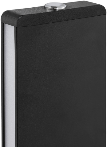 Brilliant LED-gulvlampe Arcus, svart/brun