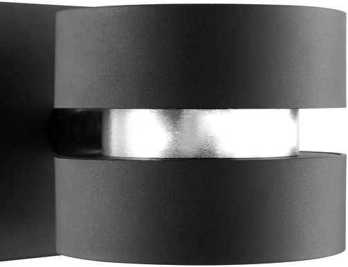 Brilliant LED-vegglampe Glow-Sphere, svart, Ø 13 cm