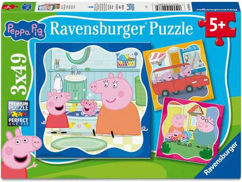 Puslespill 3x49 Peppa Gris Ravensburger