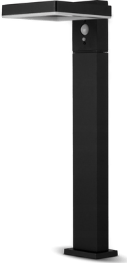 Rev LED solcellegulvlampe Firkantet