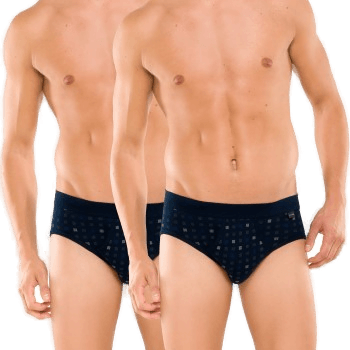 Schiesser 2P Essentials Sport Briefs Marine