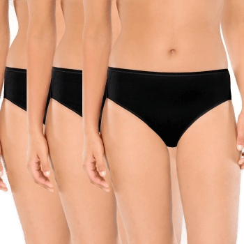 Schiesser Truser 3P Essentials Svart