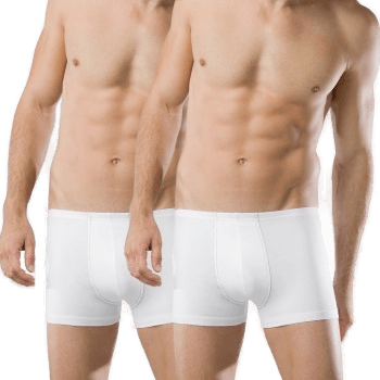 Schiesser 2P Essentials Boxer Briefs Hvit