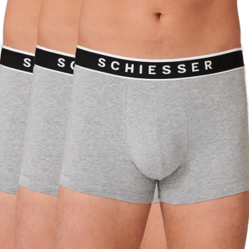 Schiesser 3P Organic Cotton Rio Boxer Grå