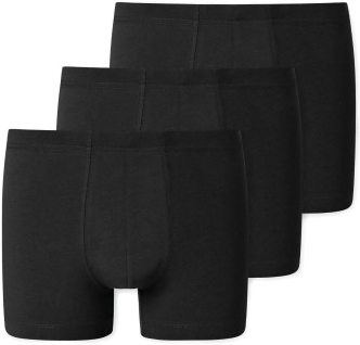 Schiesser 3P Essential Shorts Svart