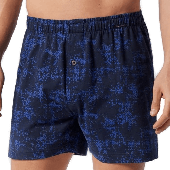 Schiesser Fun Prints Boxer Shorts Blå Mønster
