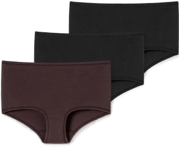 Schiesser Truser 3P Boyshorts Svart/Rød