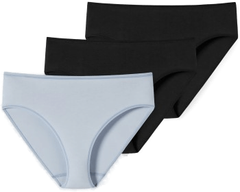 Schiesser Truser 3P Svart/Blå Dame