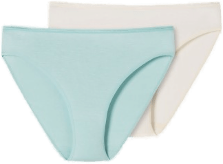 Schiesser Truser 2P Modal Essentials Blå/Rosa