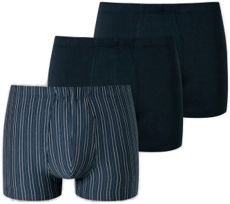 Schiesser 3P Essential Shorts Blå