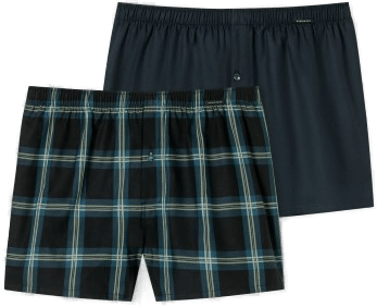 Schiesser 2P Boxershorts Brun Mønstret