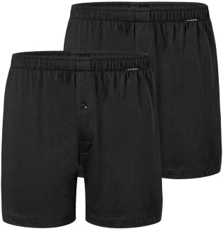 Schiesser Long Boxershorts Svart