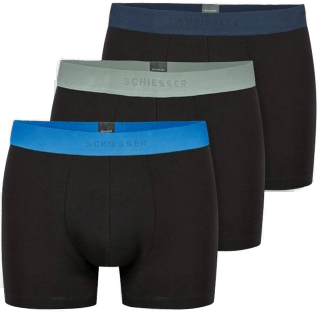 Schiesser 3P Organic Cotton Woven Shorts