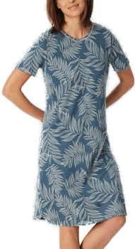 Schiesser Comfort Nightwear Sleepshirt Blå
