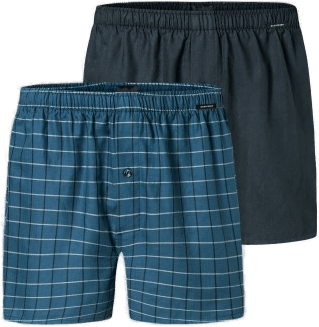 Schiesser 2P Boxershorts Blå