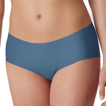 Schiesser Invisible Cotton Hipster Panty Blå