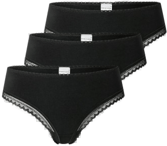 Schiesser Modern Cheeky String 3P Svart