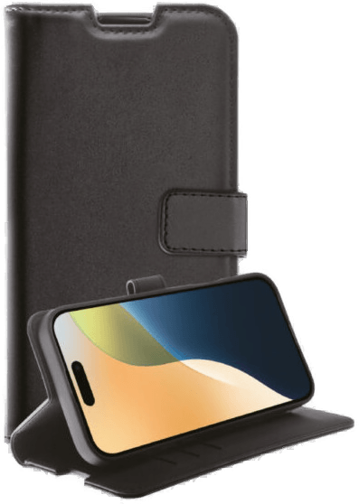 Vivanco Classic Lommebokdeksel iPhone 16 Plus - Svart