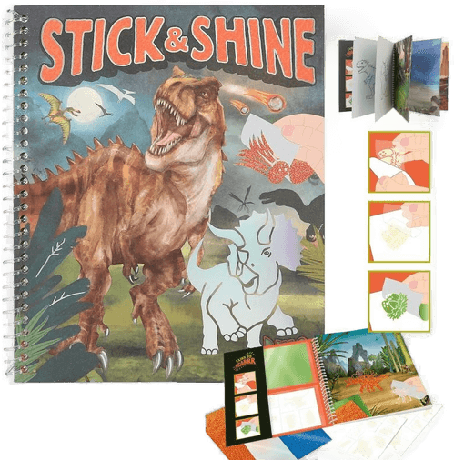 Dino World Stick & Shine Malebok