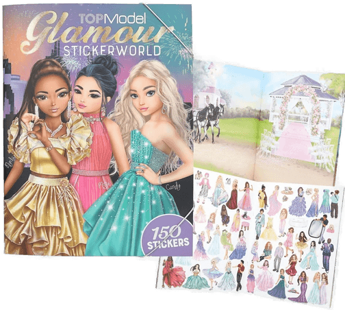 Klistremerkebok Glamour Topmodel