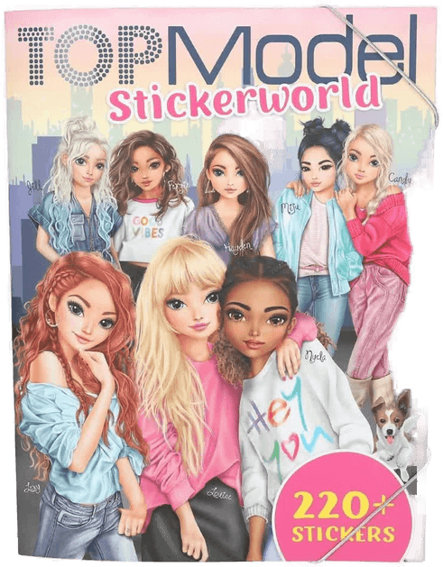 Topmodel Klistremerkebok