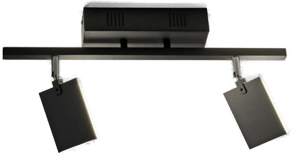 Pure Mira taklampe 2 lys svart