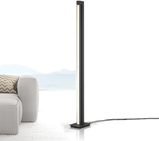 Pure LED-gulvlampe Lines, antrasitt, 140 cm