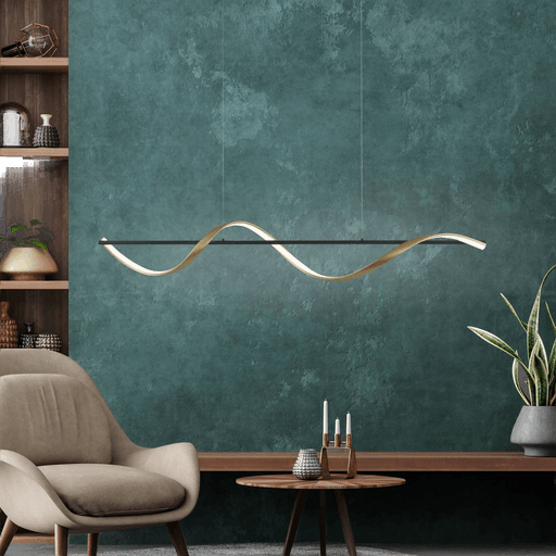 Qsmarthome Q-Swing hengelampe antrasitt/messing