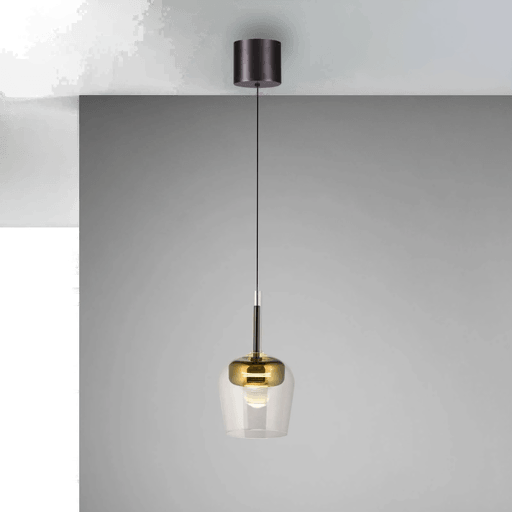 Qsmarthome Q-Kon hengelampe gullfarget Ø 21 cm