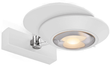 Pure LED-vegglampe Oculis, hvit, 30 cm