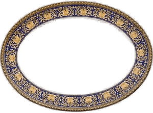 Versace Medusa Blue serveringsfat 34 cm