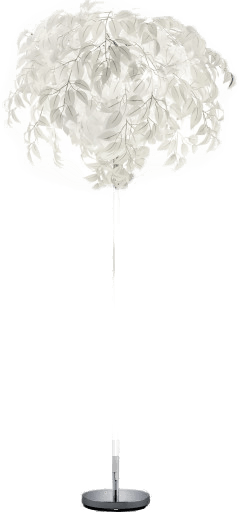 Reality Leuchten Leavy gulvlampe 180 cm krom/hvit