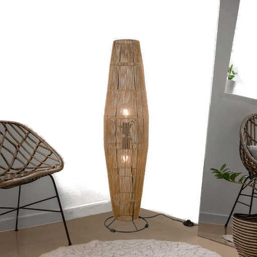 Reality Leuchten Miki gulvlampe brun 103 cm