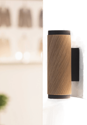 Elobra Vegglampe Bolivia, eik/svart