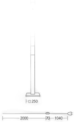Herzblut LED-gulvlampe Lana