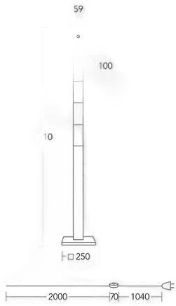 Herzblut LED-gulvlampe Lana