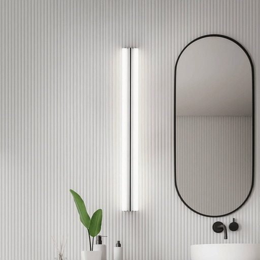 Helestra LED-speillampe LOOM 90 cm krom