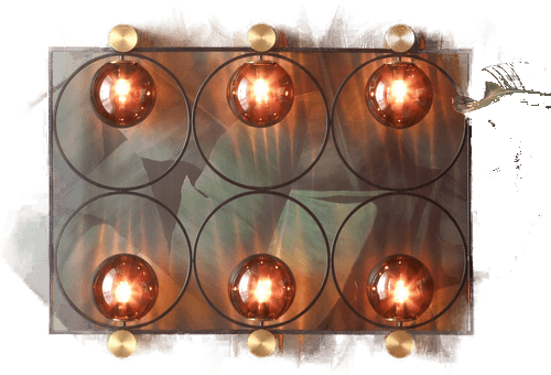 Kare Vegglampe Balance Circle E27