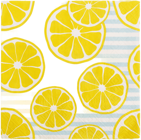 Out Of The Blue Servietter Sitronskiver 20-pakning