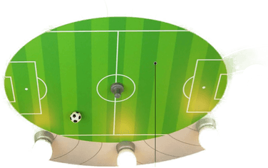 Niermann Standby Taklampe Fotballstadion