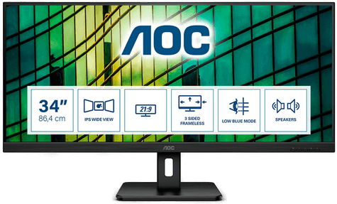 Aoc Essential-Line Q34E2A 34" LED-skjerm