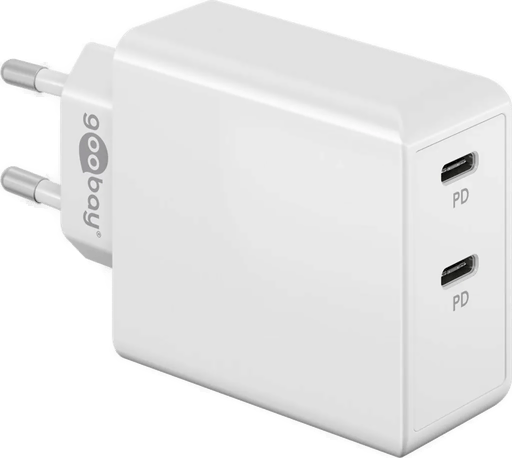 Goobay PD Dual USB-C Hurtiglader 36W