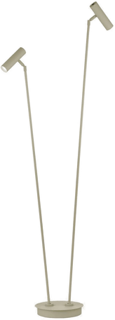 Hell LED-gulvlampe Tom Pro, sandfarget