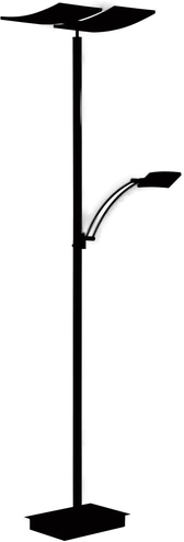 Hell LED-gulvlampe Andy, antrasitt