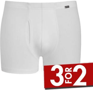 Jockey Comfort Trunk Hvit