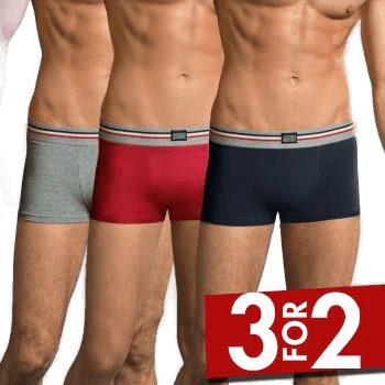 Jockey 3P Cotton Stretch Short Trunk