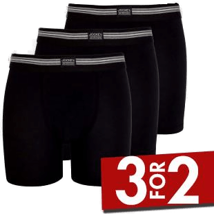 Jockey Cotton Stretch Boxer Trunk Svart
