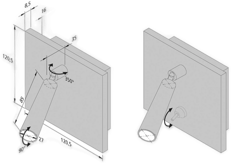 Hera LED-leselampe BL1-LED