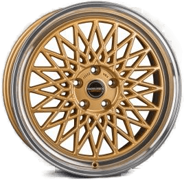 Borbet B Gold Rim Polished 7x17 ET30
